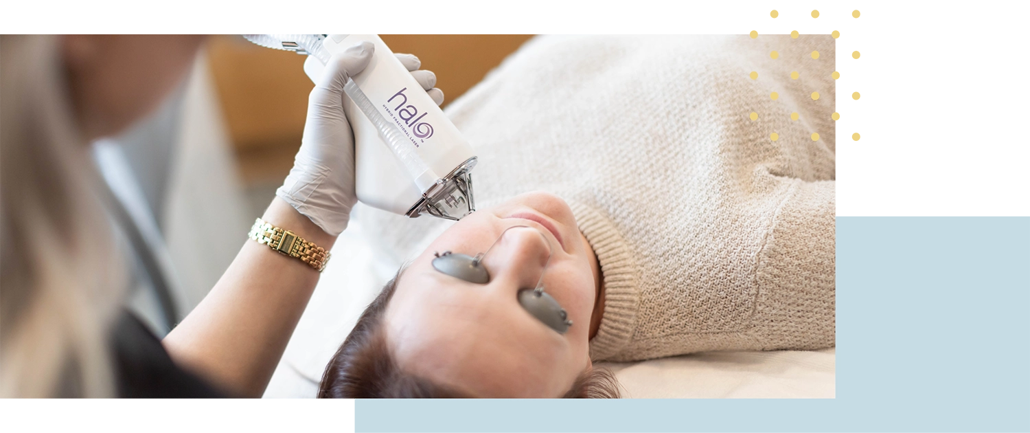 Woman receiving Halo procedure