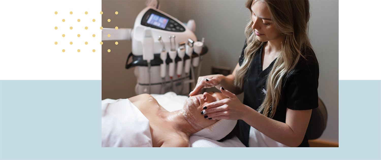 Woman receiving a Kalon Facial