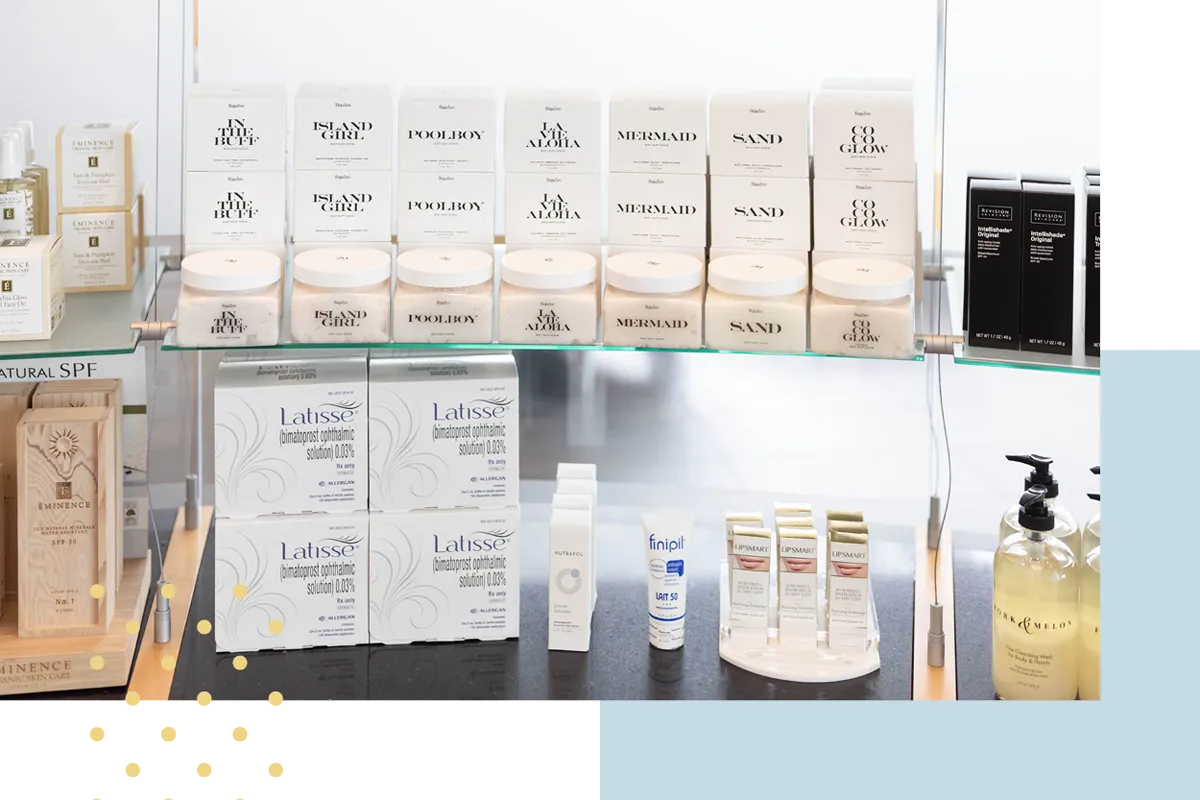 Products in the Kalon boutique